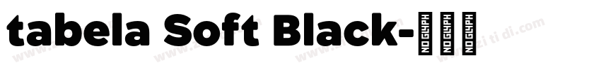 tabela Soft Black字体转换